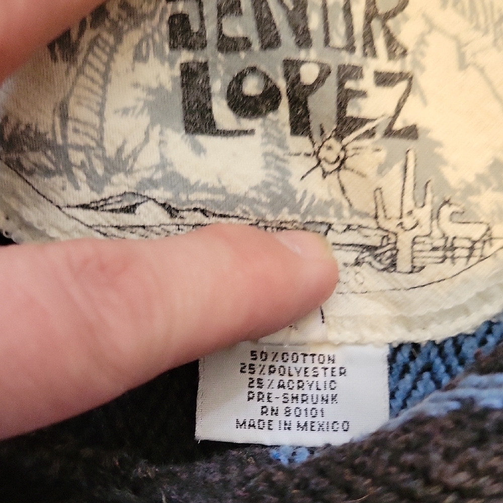Sendra Blue & Black Striped Woven Hoodie - Picture 3 of 4